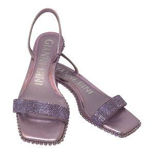 Gianni Bini Elena Bling Studded Detail Low Slings Heels